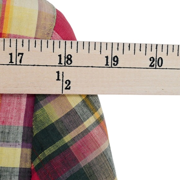 VTG Polo University Club Ralph Lauren Madras Blazer 80s Union Made Plaid Luxe - Picture 15 of 16